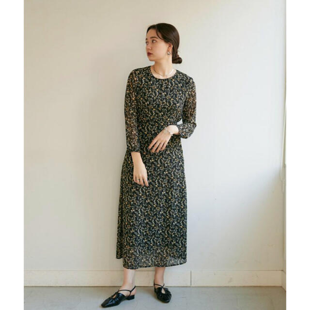 【美品】小花柄ロングワンピース TINA：JOJUN