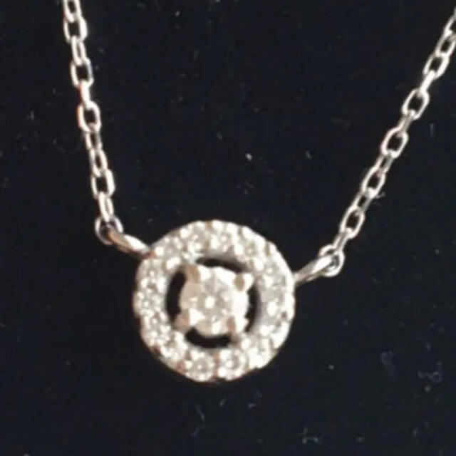 ベリテ♡K18WGハート&キューピッドダイヤモンドネックレス レディースのアクセサリー(ネックレス)の商品写真