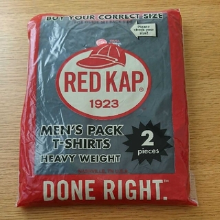 新品 RED KAP ヘビーウェイト 半袖 クルーネック Tシャツ 2枚組 黒(Tシャツ/カットソー(半袖/袖なし))