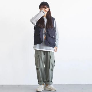 カーハート(carhartt)の⚠️お値下げ！韓国　ダックベスト　フィッシングベスト(ベスト/ジレ)