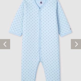 プチバトー(PETIT BATEAU)のプチバトー 74cm  12m ロンパース カバーオール 冬服 男の子ベビー(ロンパース)