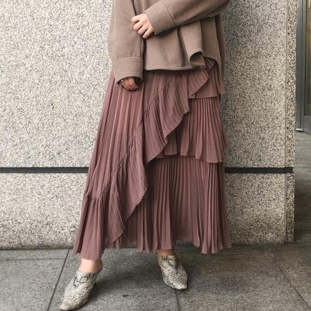 SNIDEL(スナイデル)のスナイデル シアーボリュームプリーツスカート レディースのスカート(ロングスカート)の商品写真