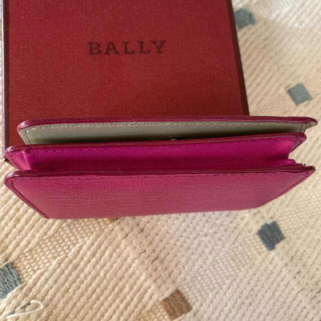 バリー BALLY LETTES W カードケース　ピンク