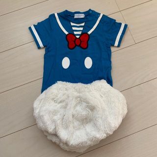 ドナルド❤ベビーTシャツ パンツ 90❤もこもこ♡コスプレ♡ディズニーリゾート