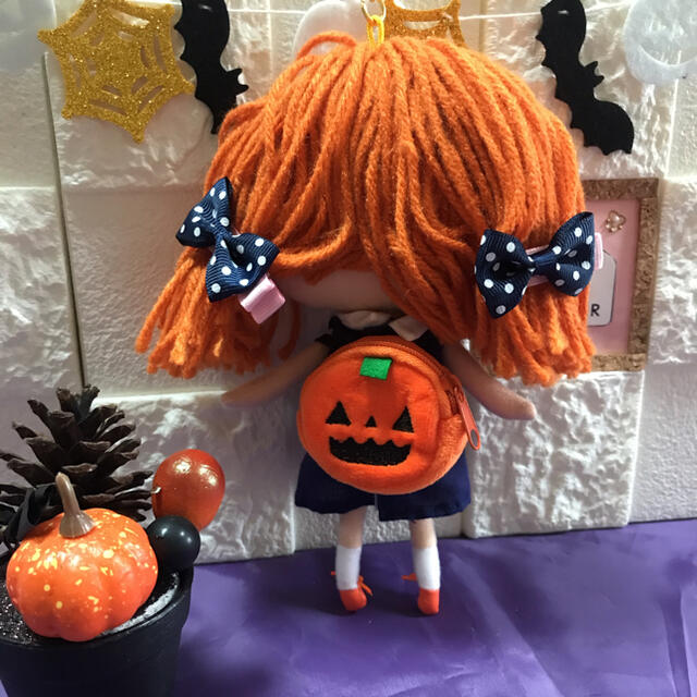 ☆イルメール ハロウィン かぼちゃ型 リュック エンタメ/ホビーのおもちゃ/ぬいぐるみ(キャラクターグッズ)の商品写真