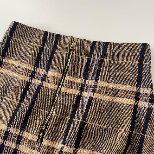ZARA(ザラ)のZARA/秋冬チェック柄クラシカルスカート/USA表記Sサイズ レディースのスカート(ひざ丈スカート)の商品写真