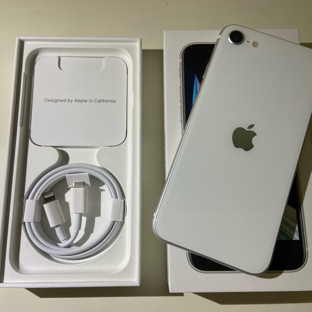【美品】iPhoneSE 第2世代 64G SIMロック解除済 ホワイト | フリマアプリ ラクマ
