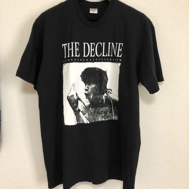 Tシャツ/カットソー(半袖/袖なし)17FW Supreme Decline Tee Black XL