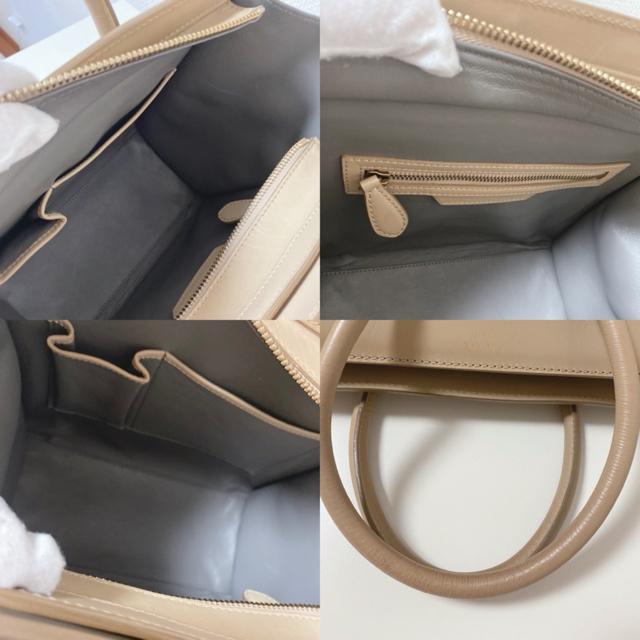 celine(セリーヌ)のセリーヌ　ラゲージ　マイクロ　ベージュ　スウェード　美品　レア　オールドセリーヌ レディースのバッグ(ハンドバッグ)の商品写真