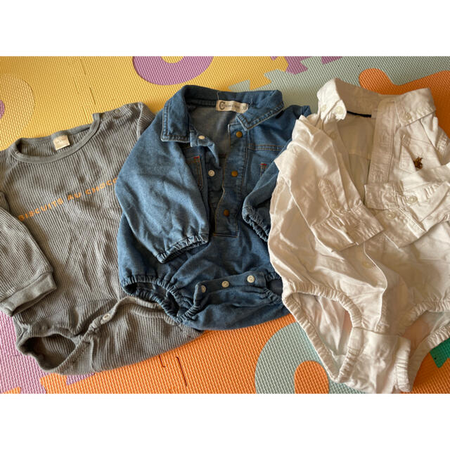 babyGAP(ベビーギャップ)の☆美品☆ 長袖ロンパース、アウターセット キッズ/ベビー/マタニティのベビー服(~85cm)(ロンパース)の商品写真