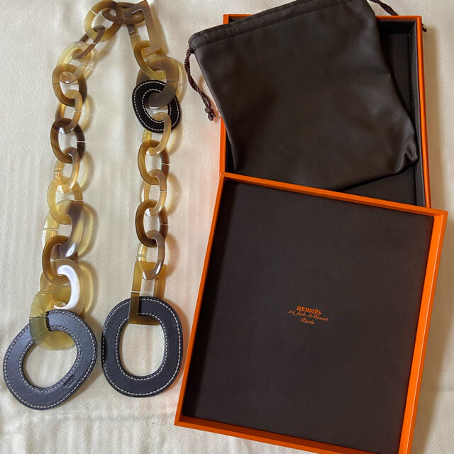 Hermes(エルメス)のエルメスバッファローホーンネックレス　ゴージャスロング レディースのアクセサリー(ネックレス)の商品写真