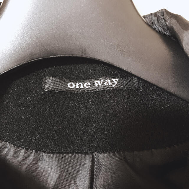 one*way(ワンウェイ)のダッフルコート　ワンウェイ　ショート　ブラック レディースのジャケット/アウター(ダッフルコート)の商品写真
