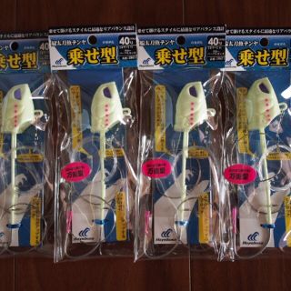 ハヤブサ　船太刀魚テンヤ　40号　4本セット新品(ルアー用品)