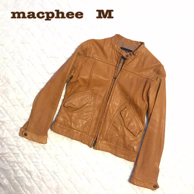 macphee マカフィー レザージャケット ライダース レディース 38