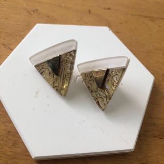 ピアス　三角　ゴージャス(ピアス)