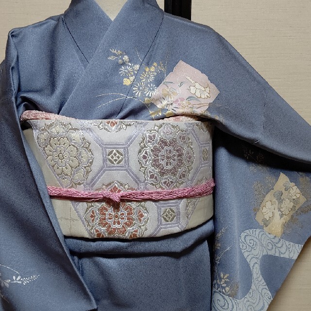 サイズ⒊ 正絹 訪問着 4点セットの通販 by みーきー's shop|ラクマ