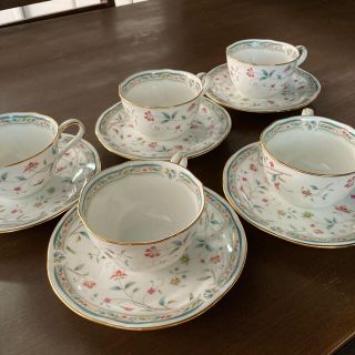 ノリタケ(Noritake)のノリタケ　カップ&ソーサー5客(グラス/カップ)