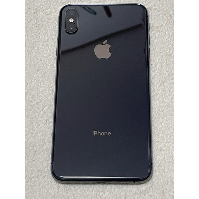 Apple(アップル)のiPhone xs Max 512GB SIMフリー　スペースグレイ　美品 スマホ/家電/カメラのスマートフォン/携帯電話(スマートフォン本体)の商品写真