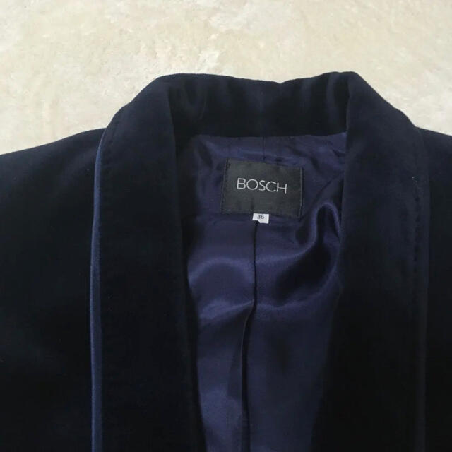 BOSCH(ボッシュ)のBOSCH ボッシュ　テーラードジャケット　ボッシュ　ベロア素材 レディースのジャケット/アウター(テーラードジャケット)の商品写真