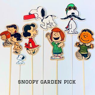 スヌーピー(SNOOPY)のハンドメイド　スヌーピー　ガーデンピック　多肉植物　サボテン　オブジェ　(その他)