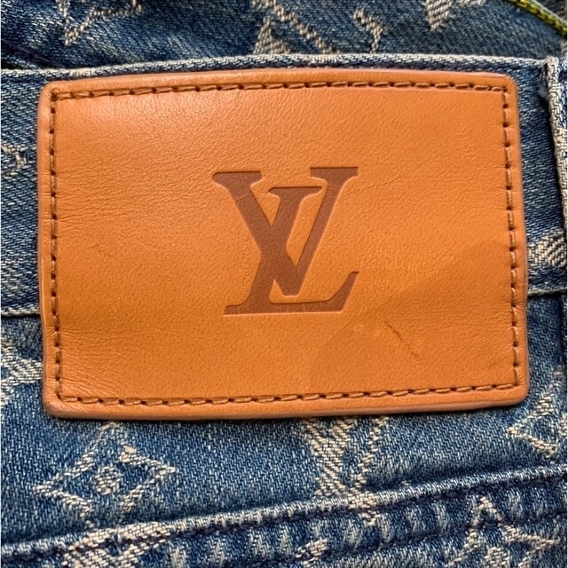 LOUIS VUITTON(ルイヴィトン)のlouis vuitton supreme デニム パンツ 27 メンズのパンツ(デニム/ジーンズ)の商品写真