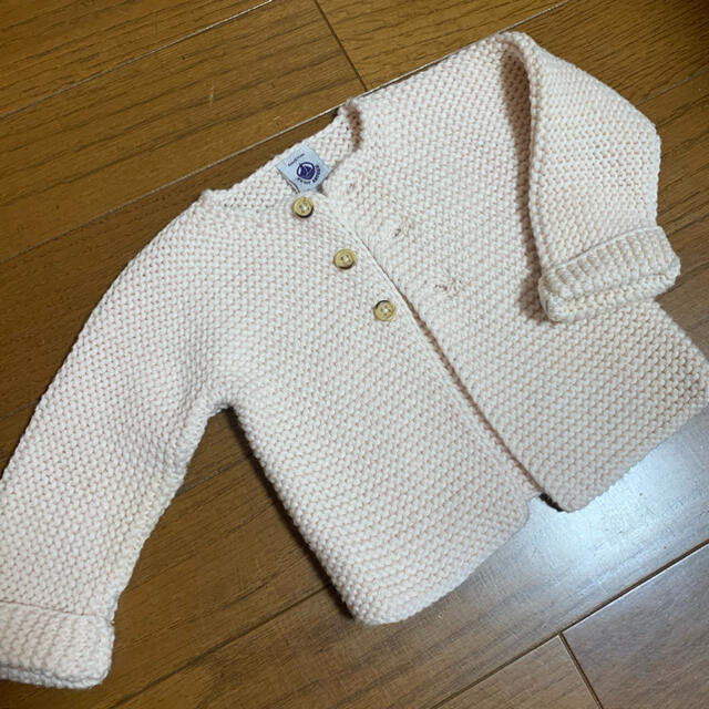 PETIT BATEAU(プチバトー)のプチバトー　カーディガン　6m 67 キッズ/ベビー/マタニティのベビー服(~85cm)(カーディガン/ボレロ)の商品写真