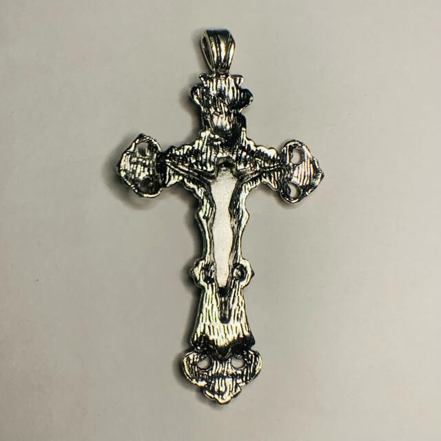 キリスト教ロザリオクロスチャーム 2個 ハンドメイドの素材/材料(各種パーツ)の商品写真