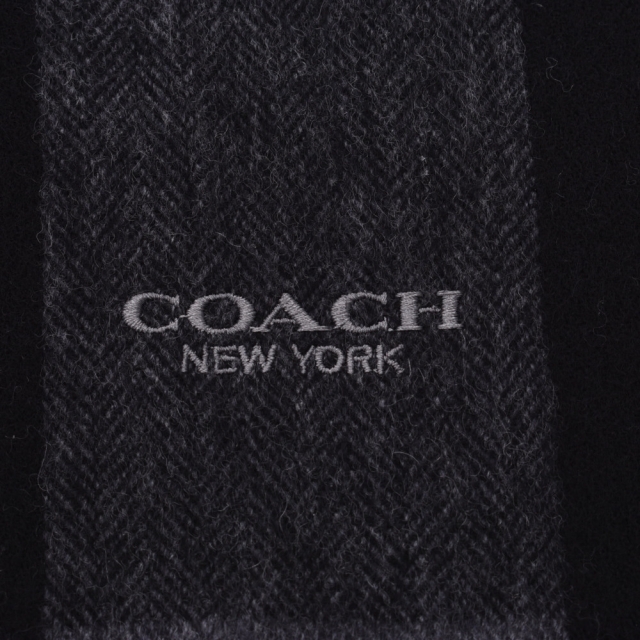 COACH(コーチ)のコーチ   マフラー 黒/グレー レディースのファッション小物(マフラー/ショール)の商品写真