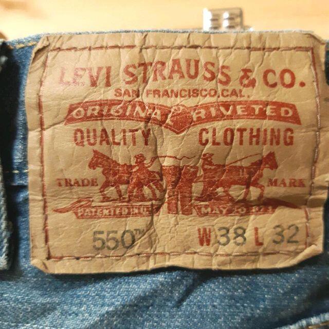 147】リーバイスLevi's550ビッグサイズワイドデニムバギーW38L32