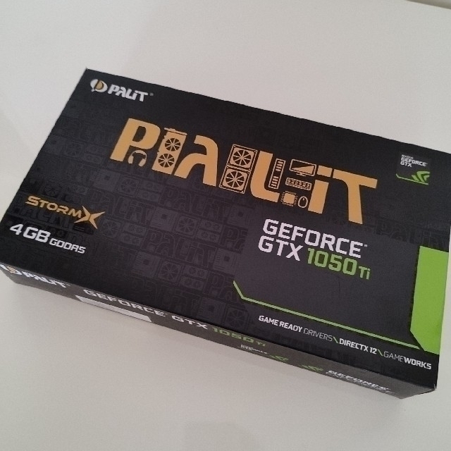 スマホ/家電/カメラPalit GeForce GTX1050Ti 4GB STORM X