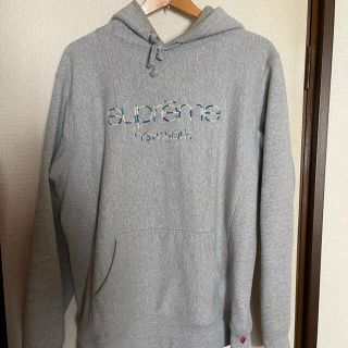 シュプリーム(Supreme)のSupreme Classic Logo Hooded グレー M(パーカー)