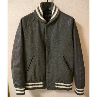 ビームス(BEAMS)の【お値下げ】BEAMS スタジャン グレー Sサイズ(160〜165cm)(スタジャン)