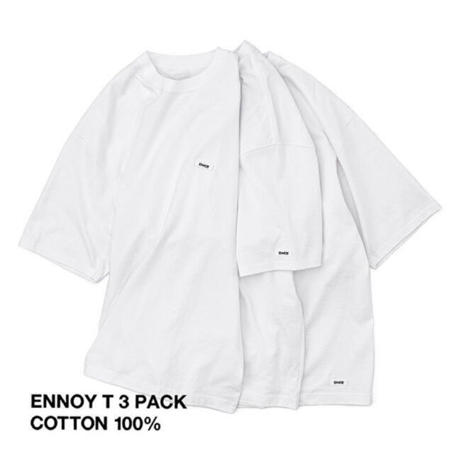 ENNOY 3PACK T-SHIRTS (WHT/NVY/OLV) L