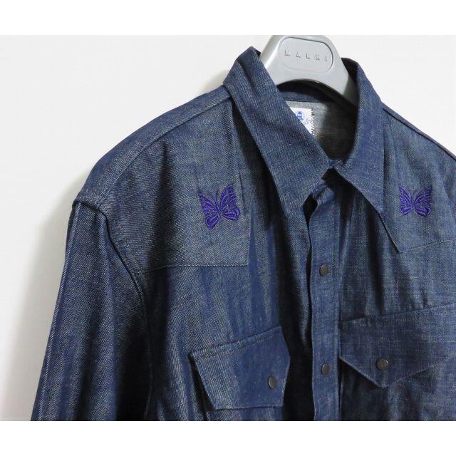 Needles(ニードルス)の新品 Needles × Wrangler ノンウォッシュ デニム シャツ S  メンズのトップス(シャツ)の商品写真