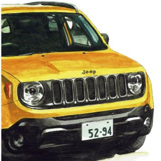 GC-1778ジープJeep限定版画サイン額装作家平右ヱ門