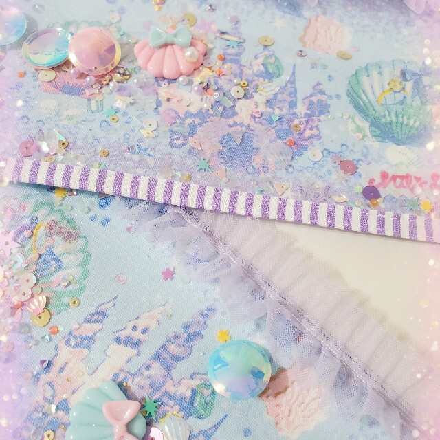 seaworld　ランドセルカバー　milimili 海　プリンセス　人魚姫　 ハンドメイドのキッズ/ベビー(ファッション雑貨)の商品写真
