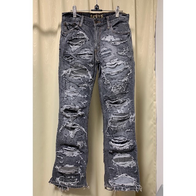 一点物❗️Levi 501 vintage grey destroy denim-