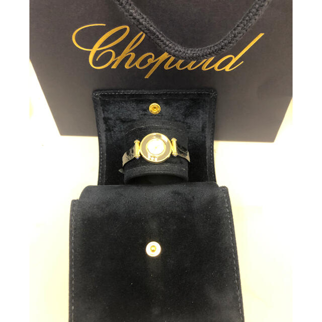 Chopard(ショパール)のショパール ハッピーk18ダイヤモンド腕時計　OH済み レディースのファッション小物(腕時計)の商品写真