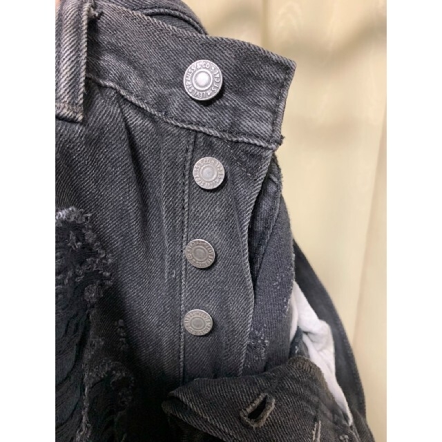 Levi's - 一点物❗️Levi 501 vintage grey destroy denimの通販 by