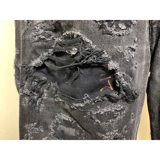 愛用 vintage 501 一点物❗️Levi - Levi's grey denim destroy デニム