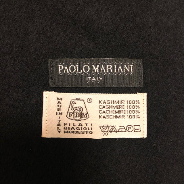 <新品>パオロマリアーニ カシミア100％ マフラー/ストール イタリア製