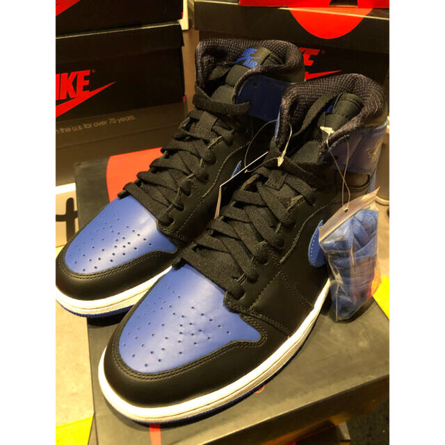 JORDAN 1 RETRO BLACK ROYAL BLUE (2013)靴/シューズ