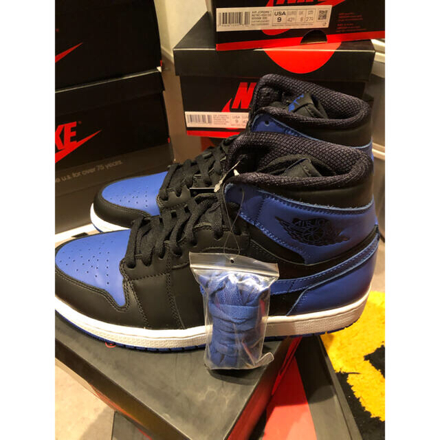 JORDAN 1 RETRO BLACK ROYAL BLUE (2013)靴/シューズ