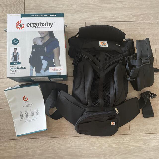 Ergobaby(エルゴベビー)のergo baby エルゴベビーのベビーキャリア、オムニ360 クールエア キッズ/ベビー/マタニティの外出/移動用品(抱っこひも/おんぶひも)の商品写真