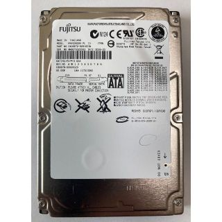 フジツウ(富士通)の【プロ様専用】【送料込・中古】富士通 S-ATA 2.5インチHDD/60GB(PCパーツ)