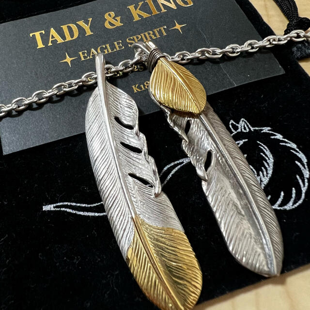 ネックレスTADY\u0026KING タディ＆キング 定価約16万円 k18 金 爪 フェザー L