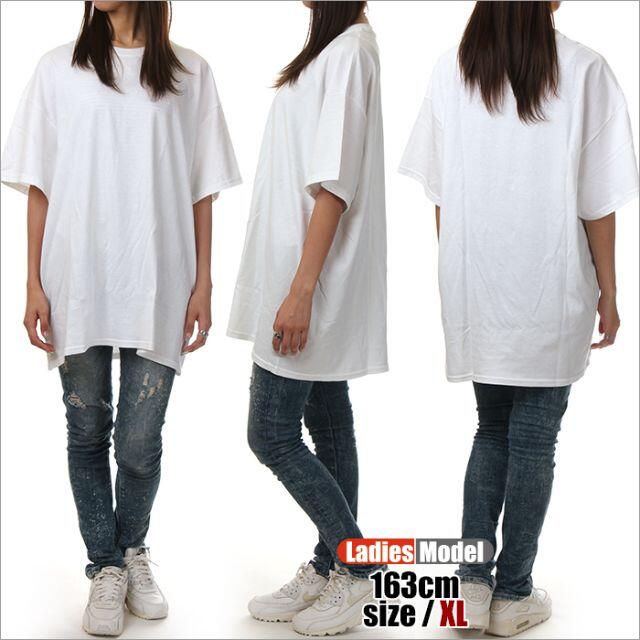 GILDAN(ギルタン)の【新品】ギルダン Tシャツ XL 白 レディース 半袖 無地 大きいサイズ レディースのトップス(Tシャツ(半袖/袖なし))の商品写真