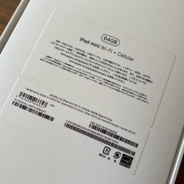 極美品 iPad mini 5 cellular 64GB スペースグレイ 7