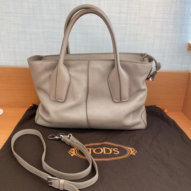 トッズ　TOD'S Dバック　ハンドバック　 トートバッグ　2way グレージュ