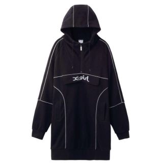 エックスガール(X-girl)の新品 X-girl  SWEAT ANORAK ワンピース(ひざ丈ワンピース)